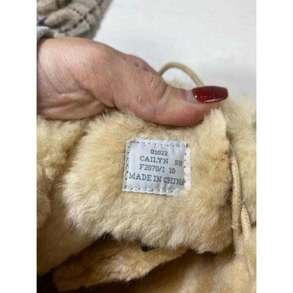 Coach Gold Metallic Fur Boots 9W - Picture 6 of 9